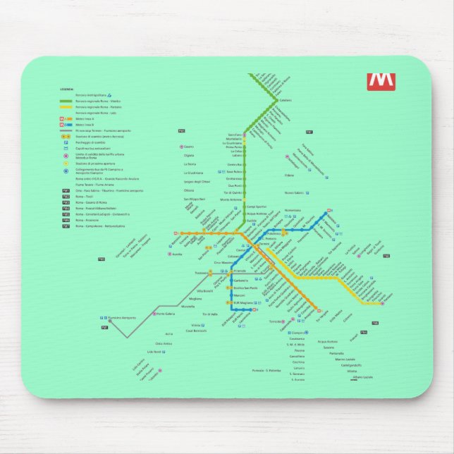 ROME METRO MOUSE PAD (Front)