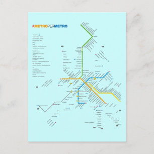 ROME METRO POSTCARD