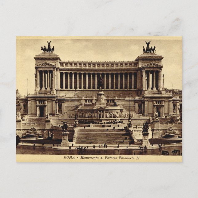 Rome, Monument of Vittorio Emanuelle II Postcard (Front)