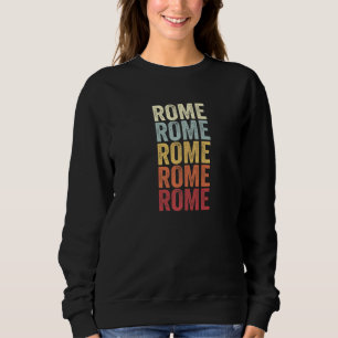 Rome Pennsylvania Rome PA Retro Vintage Text Premi Sweatshirt