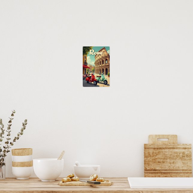 Rome - Retro Travel Poster (Kitchen)