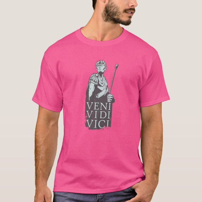 Rome  Roman Empire Veni Vidi Vici Gaius Julius Cäs T-Shirt (Front)