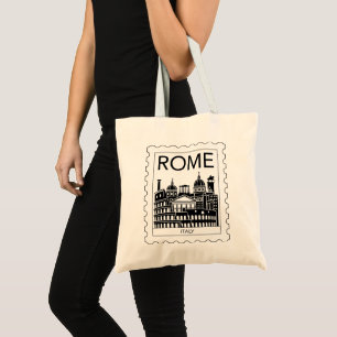 Rome Souvenir Italy Postage Stamp Tote Bag