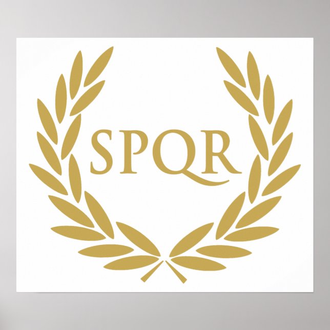 Rome SPQR Roman Senate Seal Poster (Front)