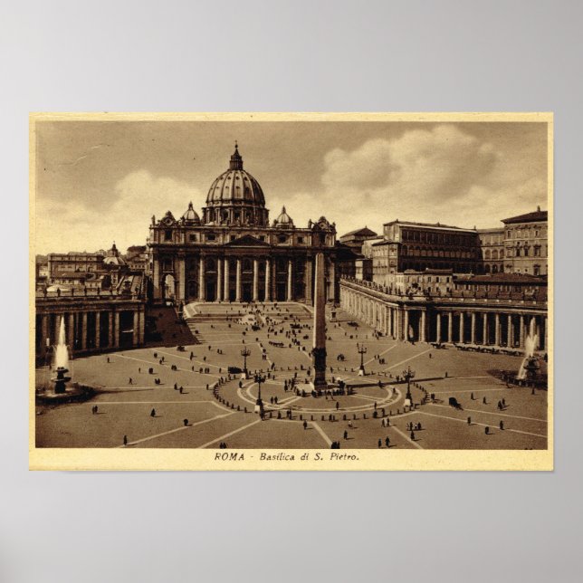 Rome, St Peter's Square, vatican Poster (Front)