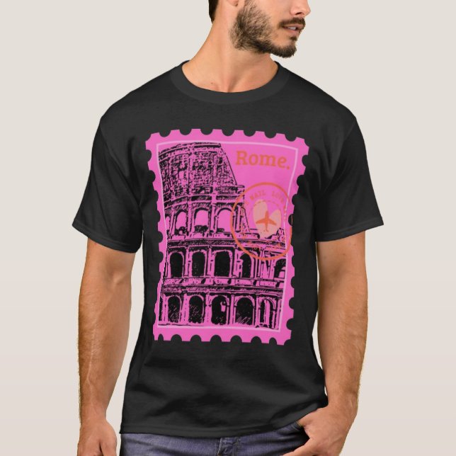 Rome Stamp Sticker  T-Shirt (Front)