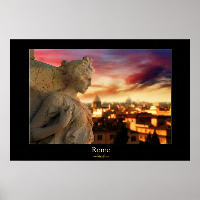 Rome Sunset Poster (Front)