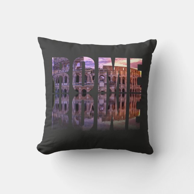 Rome text souvenir cushion (Front)