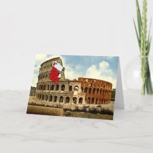 Rome, The Colosseum Christmas Card (Large Picture)