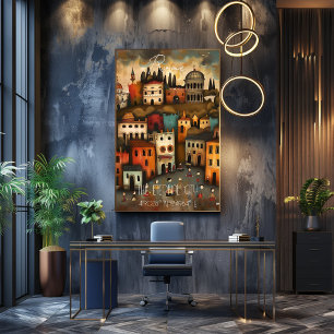 Rome: The Eternal City - Whimsical Art Poster
