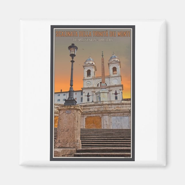Rome - The Spanish Steps Magnet (Front)