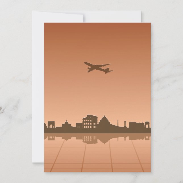 Rome Travel Invitations (Front)