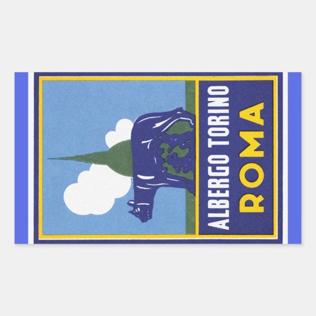 Rome Travel Luggage Stickers (Front)