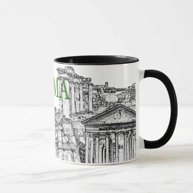 rome travel souvenir coffee mug - Customised (Right)