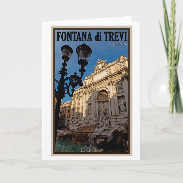 Rome - Trevi Fountain Card (Front)