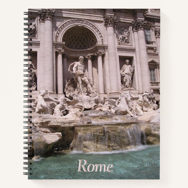 Rome, Trevi Fountain Cust. Notebook (Front)