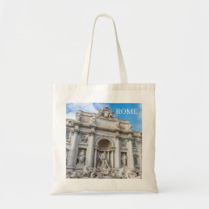 Rome Trevi Fountain view tote bag