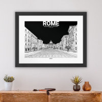 Rome Vatican City St. Peter’s Basilica Black White