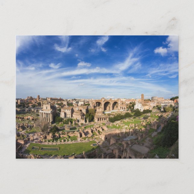 Rome - View of the Forum Romanum postcard (Front)