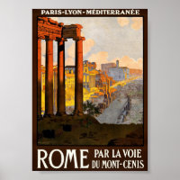 Rome Vintage Travel Poster