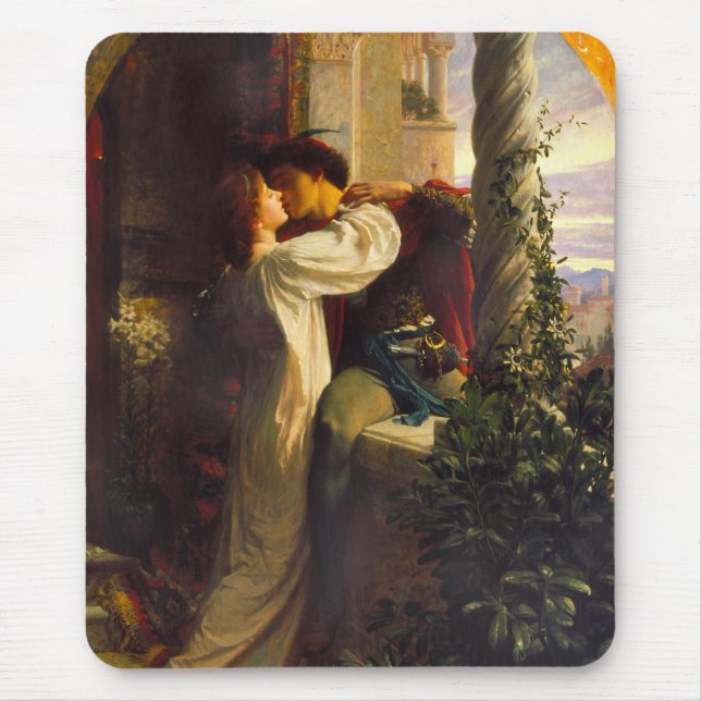 Romeo and Juliet c. 1884 by Sir Frank Dicksee Mouse Pad (Front)