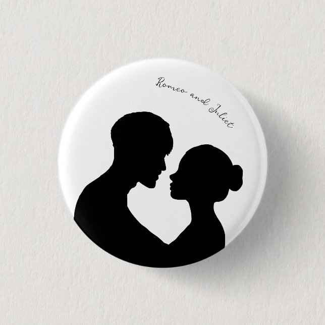 Romeo and Juliet Customisable pin (Front)