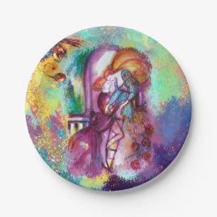 ROMEO AND JULIET Romantic Valentines's Day Paper Plate