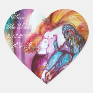 ROMEO AND JULIET / Save the Date Heart Sticker