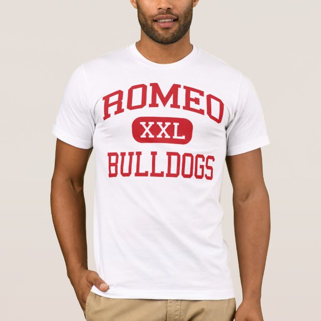 Romeo - Bulldogs - High School - Romeo Michigan T-Shirt (Front)