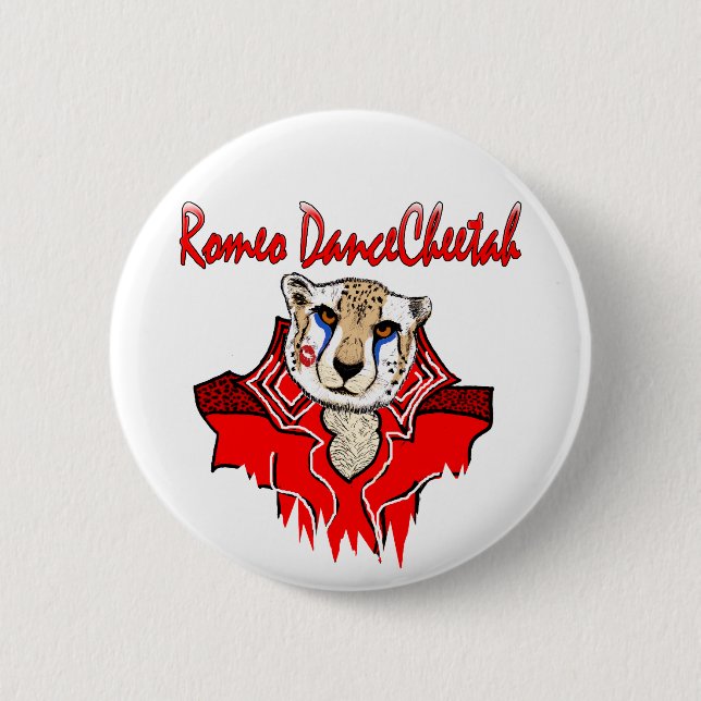 Romeo Dance Cheetah 6 Cm Round Badge (Front)