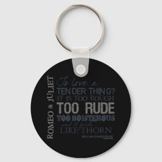 Romeo & Juliet Love Quote Key Ring