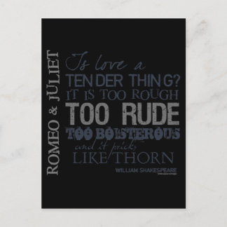 Romeo & Juliet Love Quote Postcard