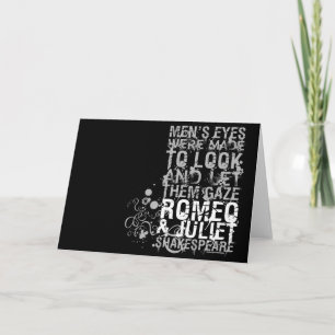Romeo & Juliet Men Quote Card