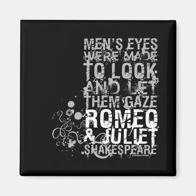 Romeo & Juliet Men Quote Magnet (Front)