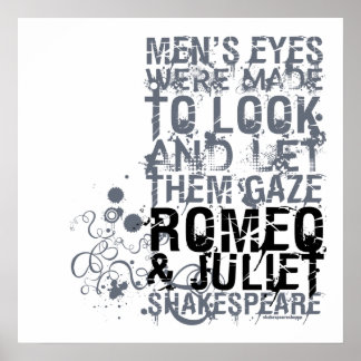 Romeo & Juliet Men Quote Poster