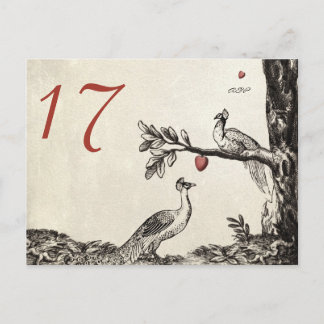 Romeo & Juliet - Peacock version Postcard