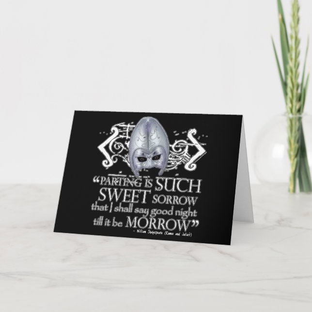 Romeo & Juliet Quote Card (Front)