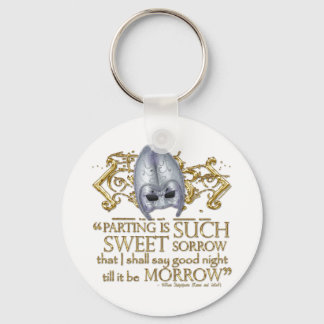 Romeo & Juliet Quote (Gold Version) Key Ring