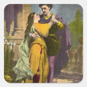 Romeo & Juliet Square Sticker