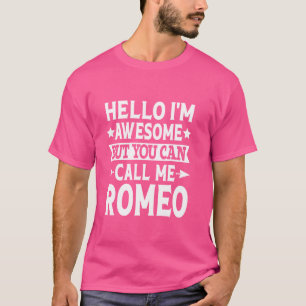 Romeo Surname Call Me Romeo Family Team Last Name  T-Shirt