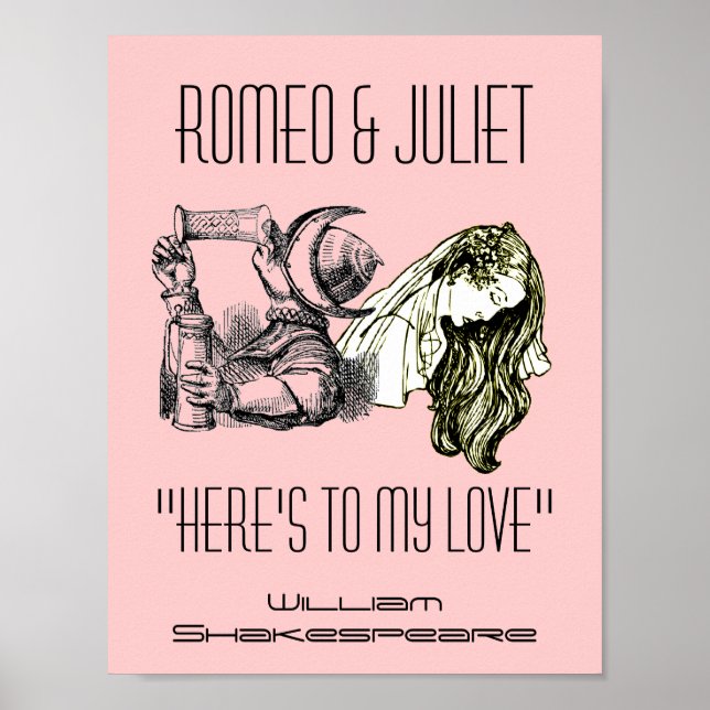 Romeo Toast To Juliet Poster Shakespeare Festival (Front)