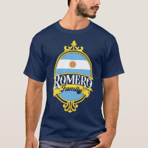 Romero Family Argentina Flag T-Shirt