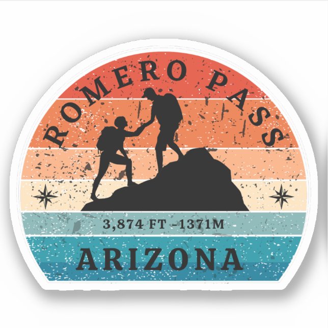 Romero pass, Arizona hiking alpine passes (Front)