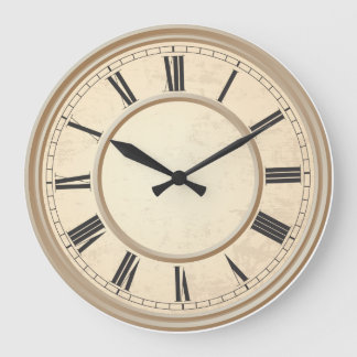 Römische Zahlen Römisches Ziffernblatt Simpel Large Clock