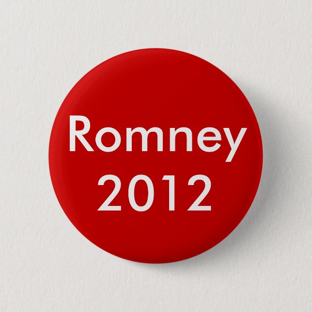 Romney 2012 6 cm round badge (Front)