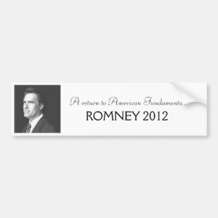 Romney 2012 bumper sticker