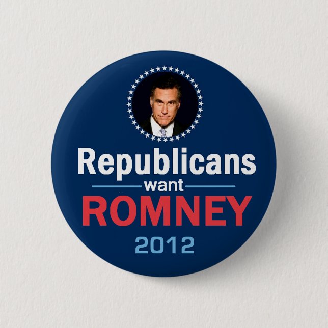 Romney 2012 Button (Front)