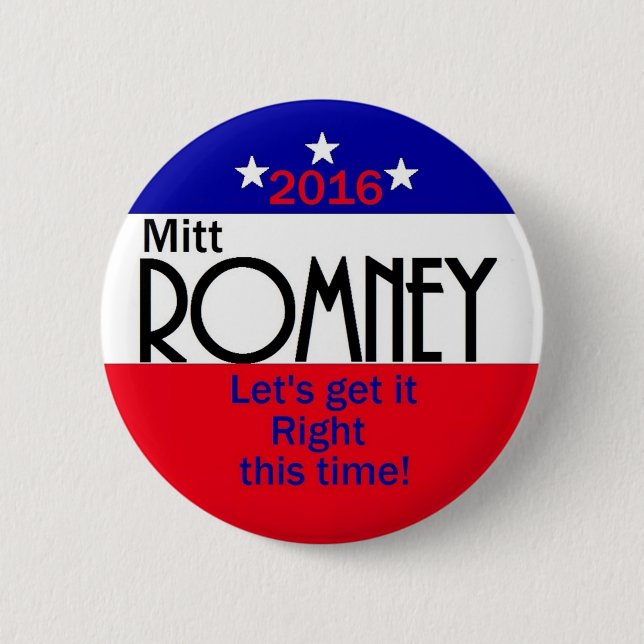 Romney 2016 6 cm round badge (Front)