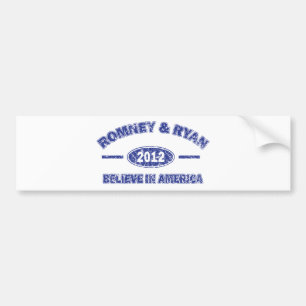 Romney and Ryan Believe in America Bumper Sticker
