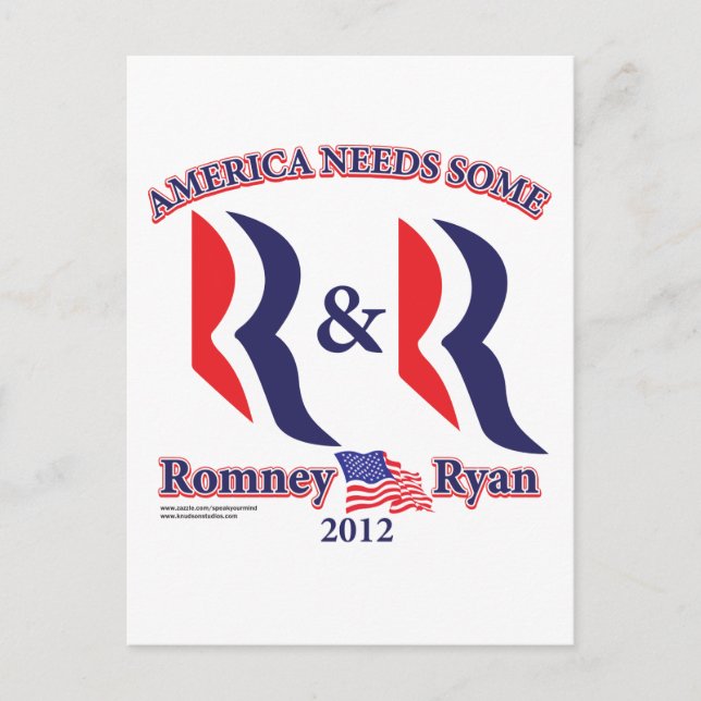 Romney and Ryan Postcard (Front)